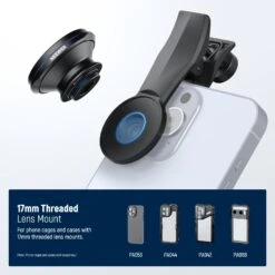 NEEWER LS-57 200° Fish Eye VR Lens With 17mm Thread Phone Lens Clip -Photography Equipment 10104620 7