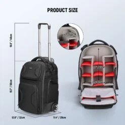 NEEWER PB027 Carry On Camera Roller Bag 14 NEEWER PB027 Carry On Camera Roller Bag -Photography Equipment 10104769 6