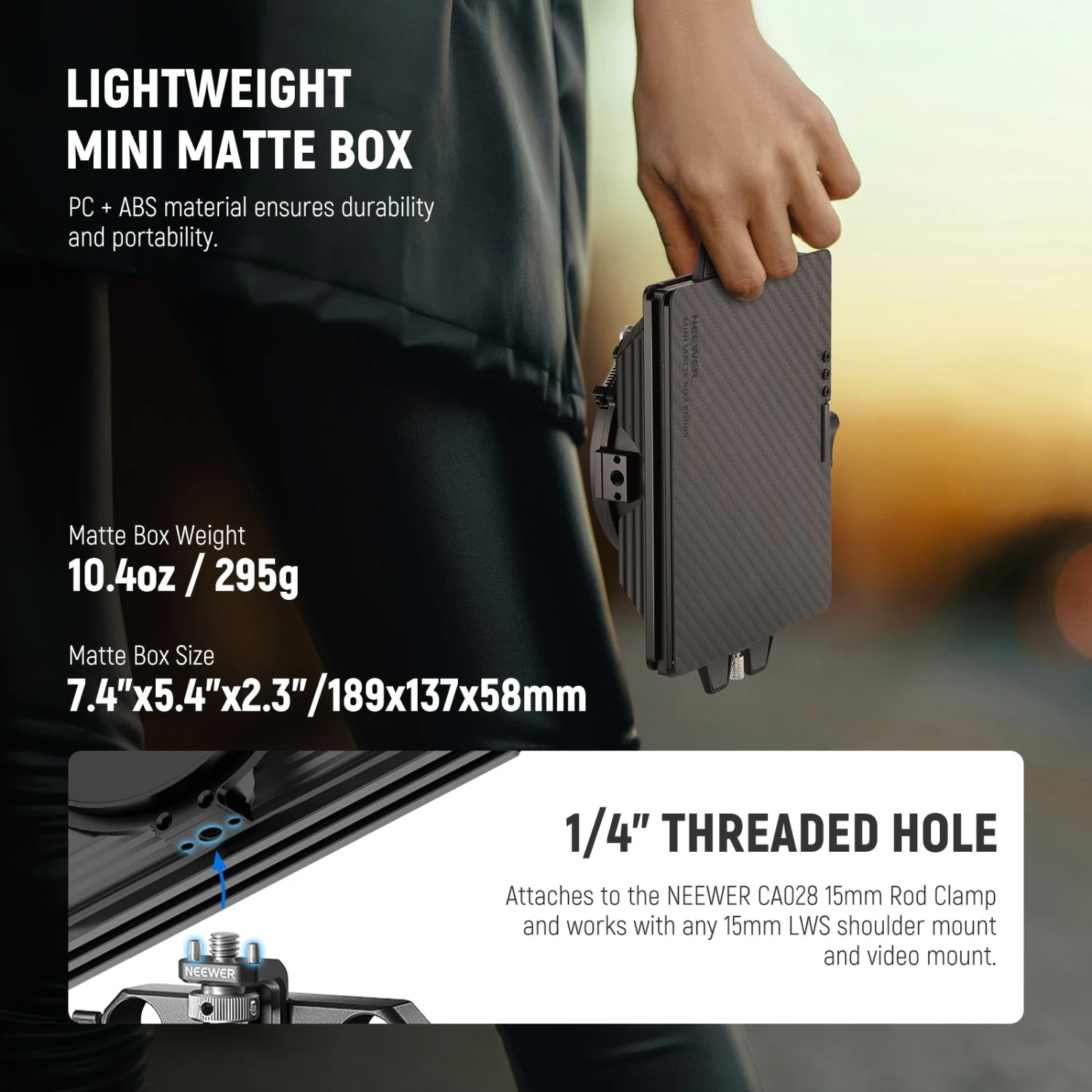 NEEWER PG009 Mini Matte Box Kit 7 NEEWER PG009 Mini Matte Box Kit - Image 7