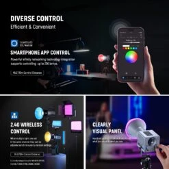 NEEWER HS60C 60W Portable RGB LED Video Light -Photography Equipment 10105061 4