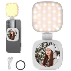 NEEWER BASICS NL48B Magnetic Selfie Light As Stand And Mirror -Photography Equipment 10105470