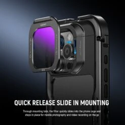 NEEWER ND8/ND16/ND32/ND64 Phone Lens Filter For IPhone PA073/PA074 Cage 12 NEEWER ND8/ND16/ND32/ND64 Phone Lens Filter For IPhone PA073/PA074 Cage -Photography Equipment 10105584 2