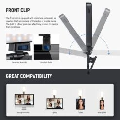 NEEWER BASICS BL120B Clip On LED Selfie Phone Light Kit -Photography Equipment 10105585 6