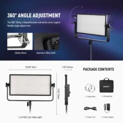 NEEWER AP100C 105W RGB LED Panel Video Light -Photography Equipment 10105608 8