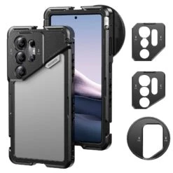 NEEWER PA082 Phone Cage For SAMSUNG S25 Ultra With 67mm Filter/17mm/T Mount Adapters