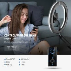 NEEWER RH12B 12" 24W High Power LED Ring Light With Foldable Stand 16 NEEWER RH12B 12" 24W High Power LED Ring Light With Foldable Stand -Photography Equipment 10105953 7