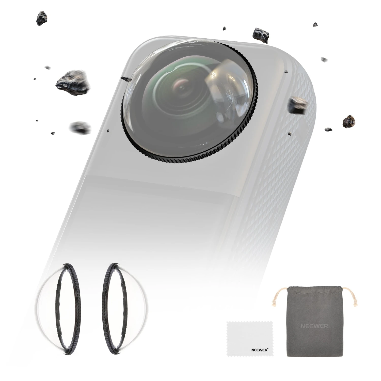 NEEWER LPC01 Lens Protectors For Insta360 X4 1 NEEWER LPC01 Lens Protectors For Insta360 X4