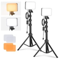 NEEWER BASICS BP66 2 Pack Bi-Color Video Light Panel Lighting Kit