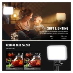 NEEWER BASICS BP66 2 Pack Bi-Color Video Light Panel Lighting Kit 11 NEEWER BASICS BP66 2 Pack Bi-Color Video Light Panel Lighting Kit -Photography Equipment 10106044 2