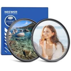 NEEWER 2 Pack CPL + Black Diffusion 1/4 Filter Set