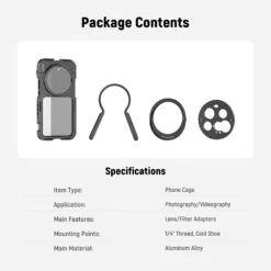 NEEWER PA091 Phone Cage Kit Compatible With Xiaomi 15 Ultra 14 NEEWER PA091 Phone Cage Kit Compatible With Xiaomi 15 Ultra -Photography Equipment 10106105 6 7e4613bd 3fd6 4863 b9e2 d48acf1e2015