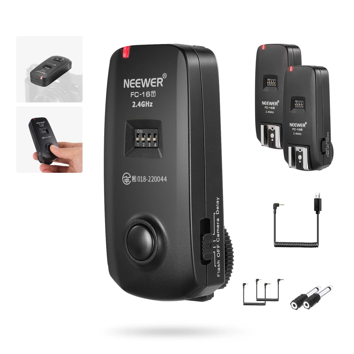 NEEWER FC-16 2.4G Wireless Flash Trigger For Sony Cameras 1 NEEWER FC-16 2.4G Wireless Flash Trigger For Sony Cameras