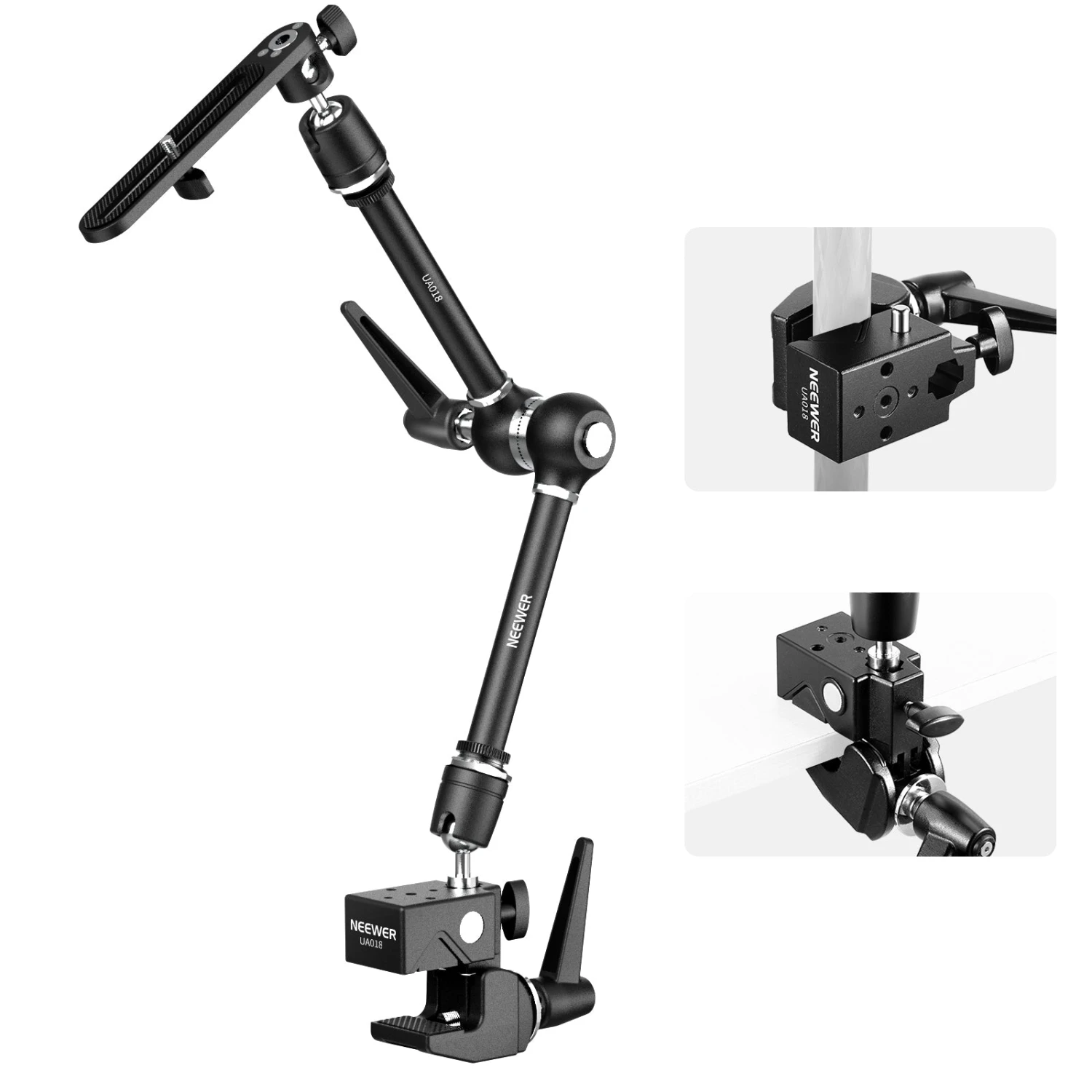 NEEWER UA018 21" Magic Arm Camera Mount With Super Clamp 1 NEEWER UA018 21" Magic Arm Camera Mount With Super Clamp