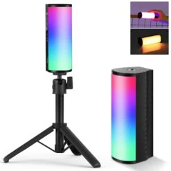 NEEWER BASICS TL96RGB Magnetic Handheld Light Wand With Desk Tripod