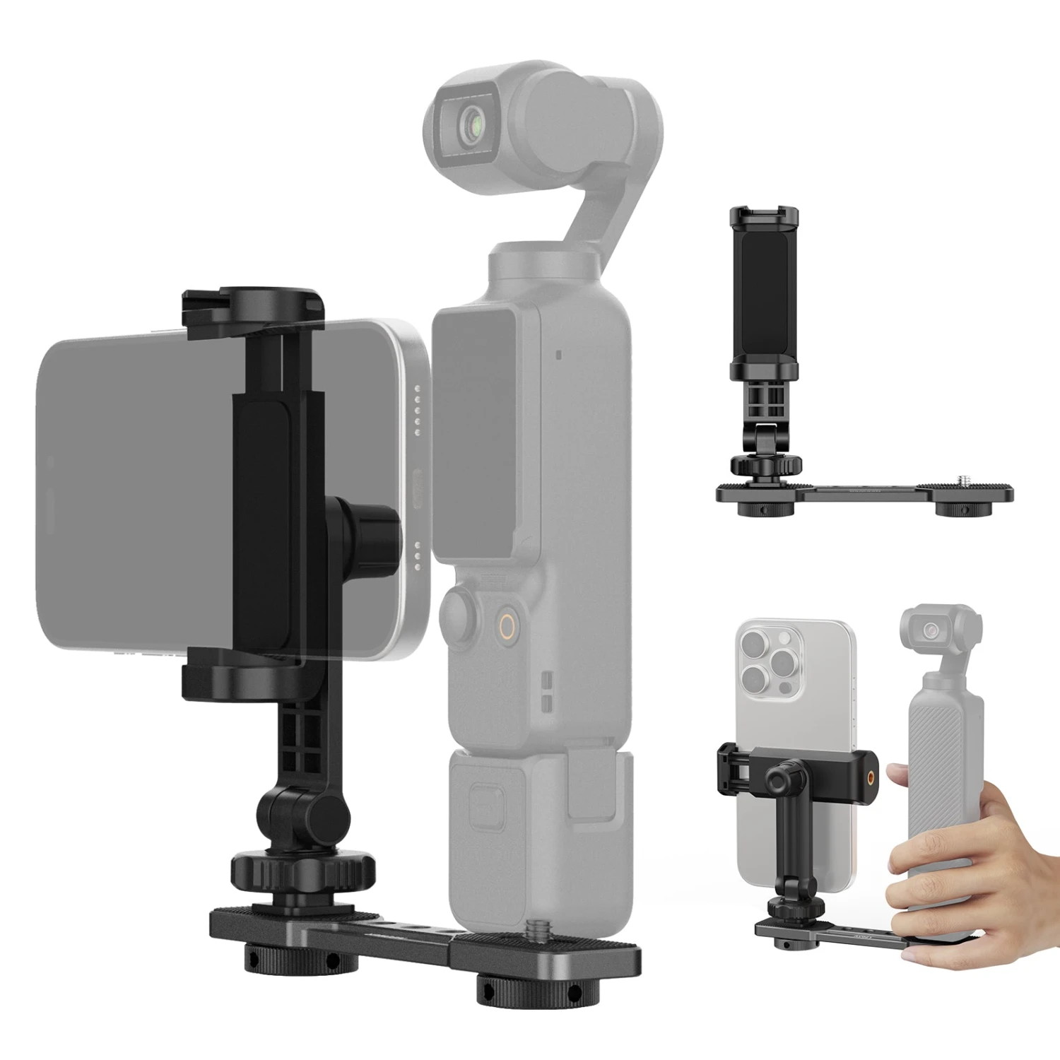 NEEWER AC021 Phone Holder Mount For DJI Osmo Pocket 3 1 NEEWER AC021 Phone Holder Mount For DJI Osmo Pocket 3