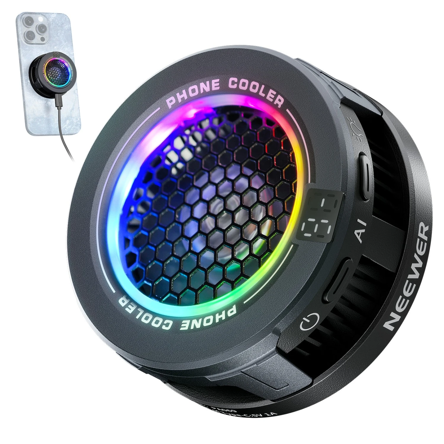 NEEWER BASICS PA069 Magnetic Phone Cooler Fan 1 NEEWER BASICS PA069 Magnetic Phone Cooler Fan