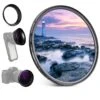 NEEWER 72mm Variable ND2-32 Filter With Lens Hood For 85mm Telephoto Phone Lens