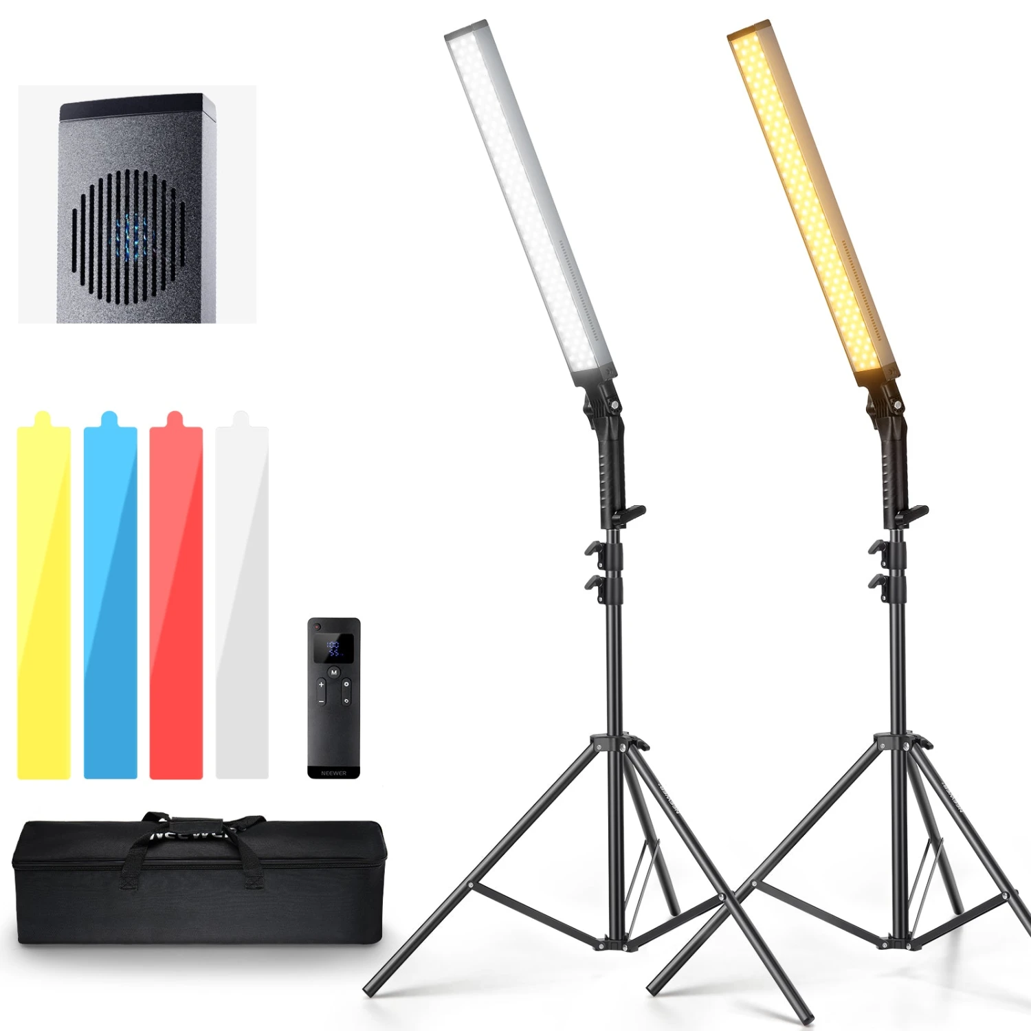 NEEWER BH20B Ultra Upgraded 40W LED Video Light Stick Kit 1 NEEWER BH20B Ultra Upgraded 40W LED Video Light Stick Kit