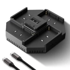 NEEWER NW-F4 100W 4 Channel Fast Charger For NP-F550 NP-F750 NP-F970 Battery