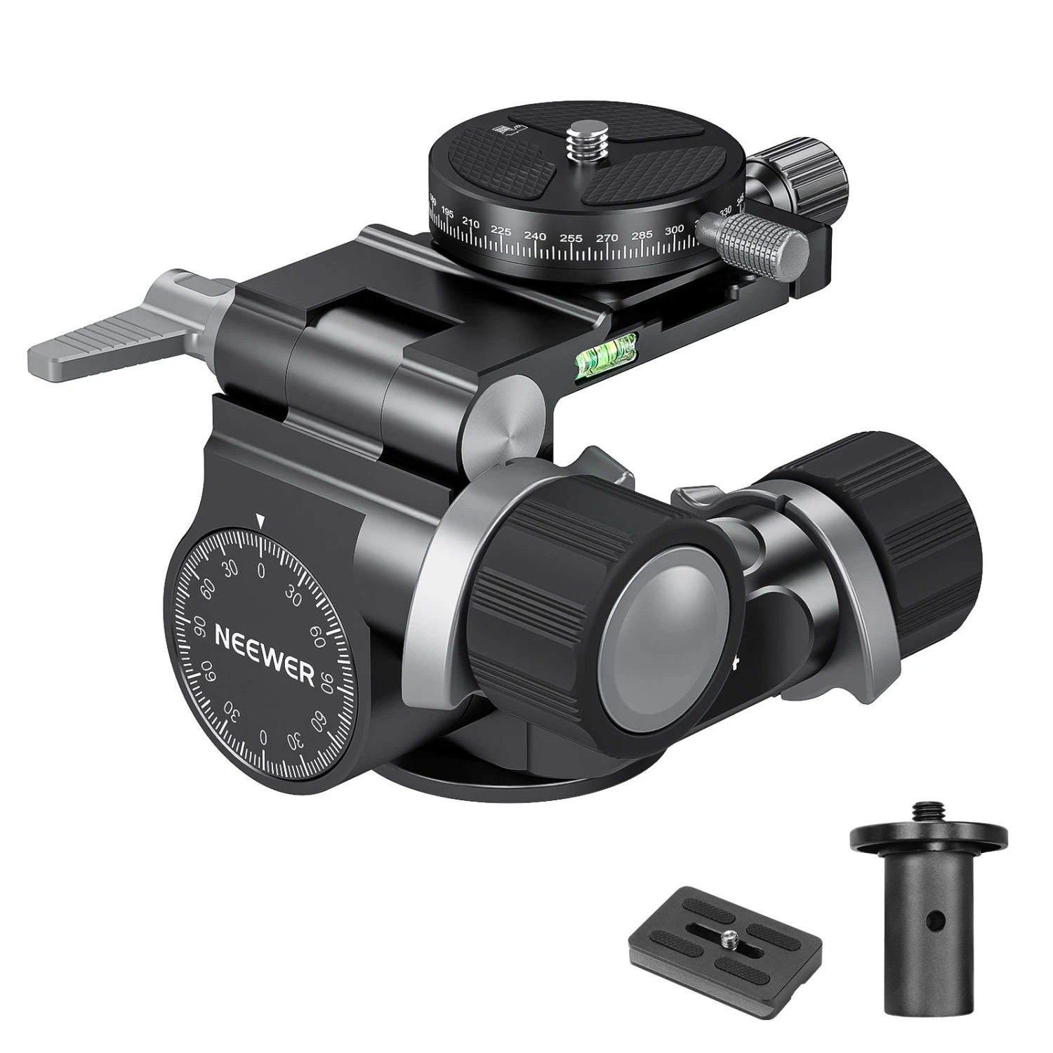 NEEWER TH14 2 Way Geared Tripod Head 1 NEEWER TH14 2 Way Geared Tripod Head