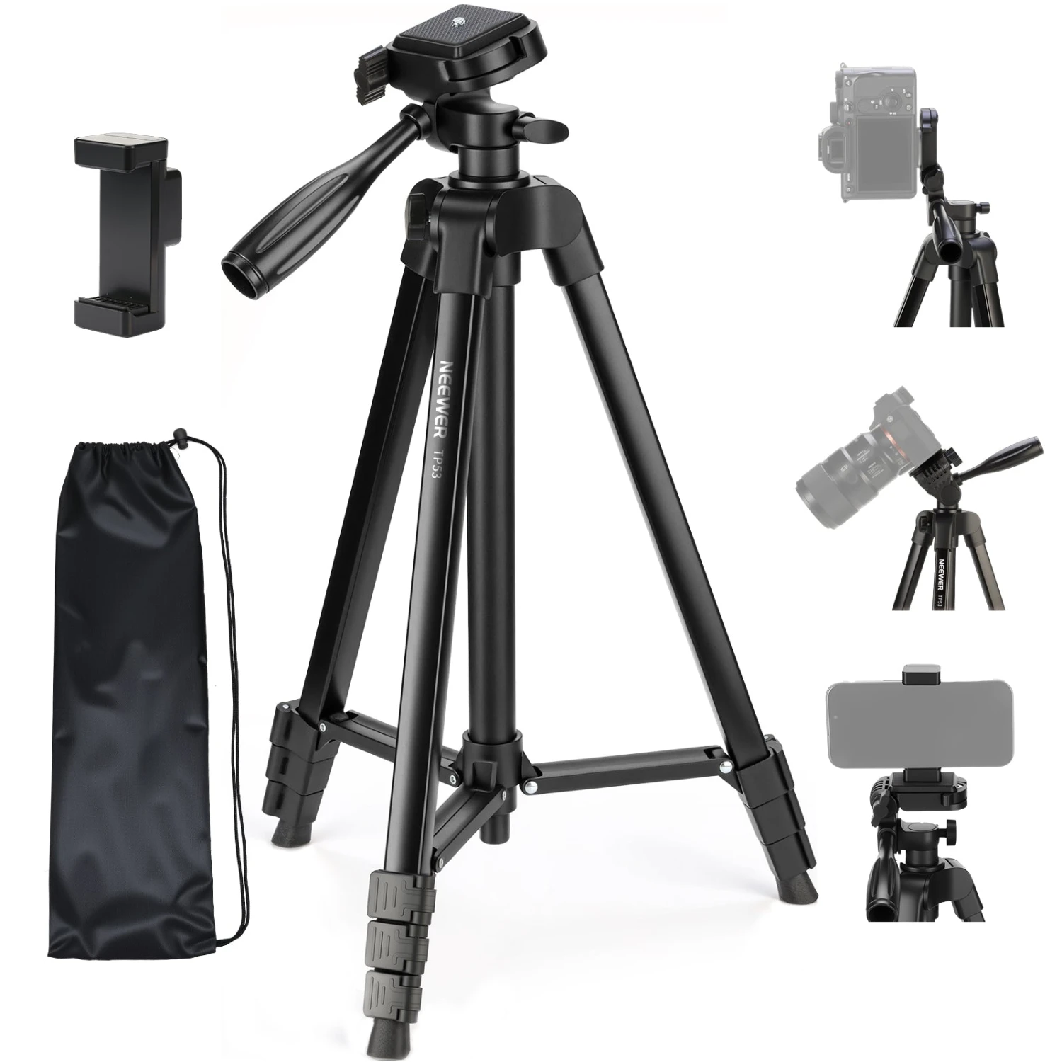 NEEWER Entry Level Version TP53 Metal Travel Tripod 1 NEEWER Entry Level Version TP53 Metal Travel Tripod