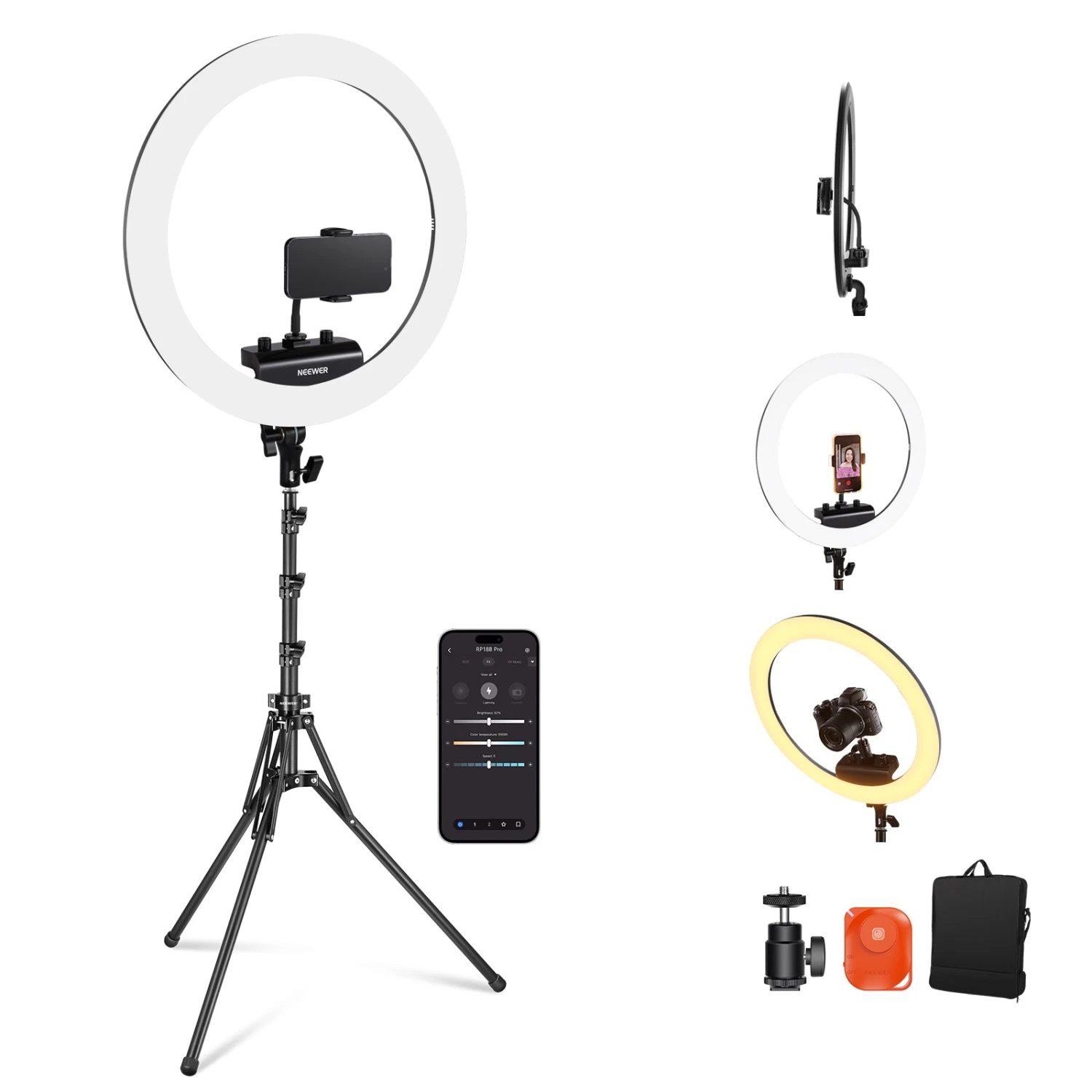 NEEWER RP18B Pro Ring Light Kit 10 NEEWER RP18B Pro Ring Light Kit - Image 10