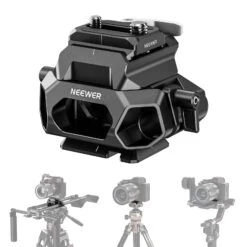NEEWER SR015 Arca Type 15mm LWS Baseplate With Rod Clamps