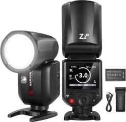 NEEWER Z2 3000mAh Battery TTL Round Head Flash Speedlite