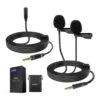 NEEWER LM3 Wired Dual Lavalier Microphones With 13ft 3.5mm TRS Extension Cable