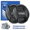 NEEWER 2 Pack Camera Lens Cap Kit