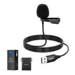 NEEWER LM1 Plug & Play Omnidirectional USB Lapel Microphone