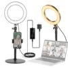 NEEWER RH8B 8" 18W High Power Desk Ring Light With Stand