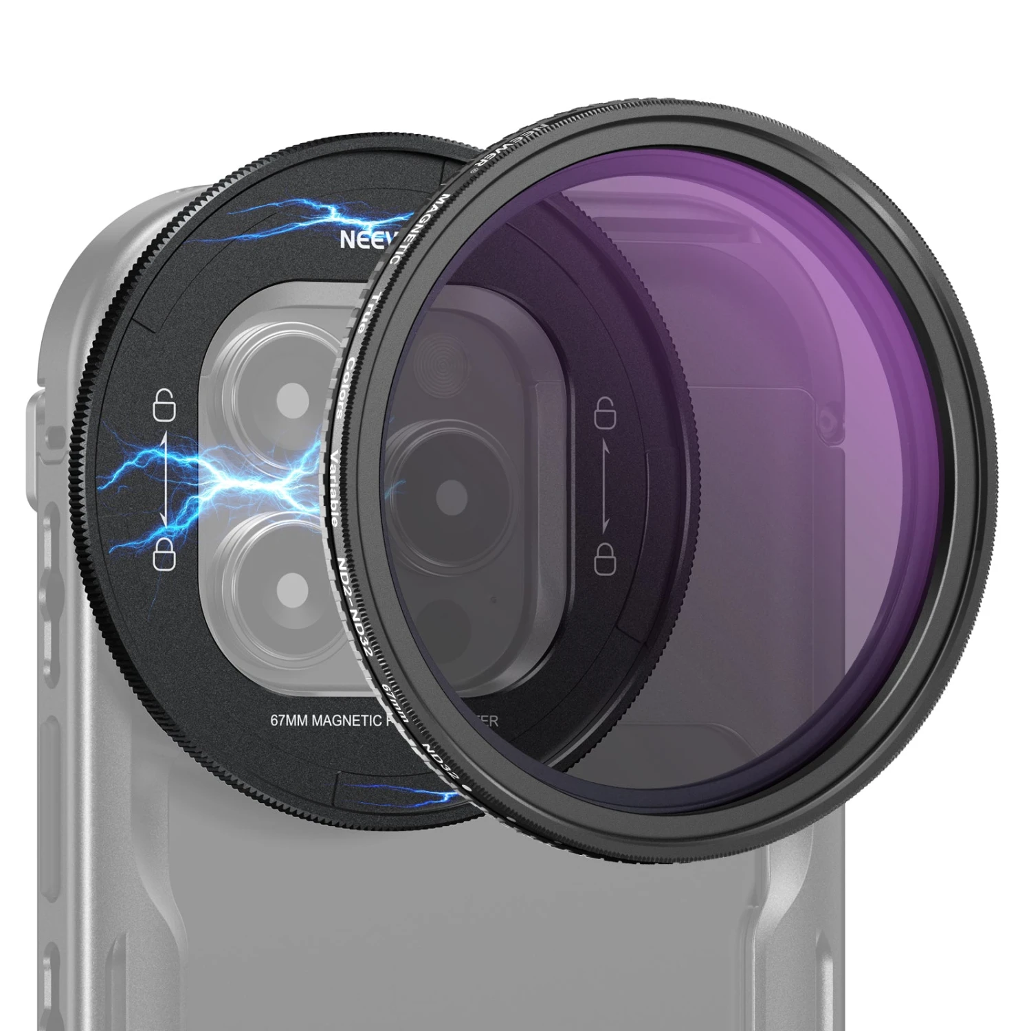 NEEWER 67mm Filter Set For IPhone 16 Pro/16 Pro Max Cage (PA073/PA074) 18 NEEWER 67mm Filter Set For IPhone 16 Pro/16 Pro Max Cage (PA073/PA074) - Image 18