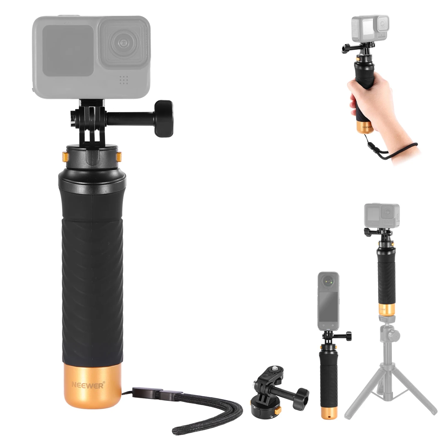 NEEWER GP23 Floating Hand Grip For Action Camera 8 NEEWER GP23 Floating Hand Grip For Action Camera - Image 8