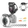 NEEWER RF1-C/N/S 76Ws 5600K GN15 TTL Marco Ring Flash
