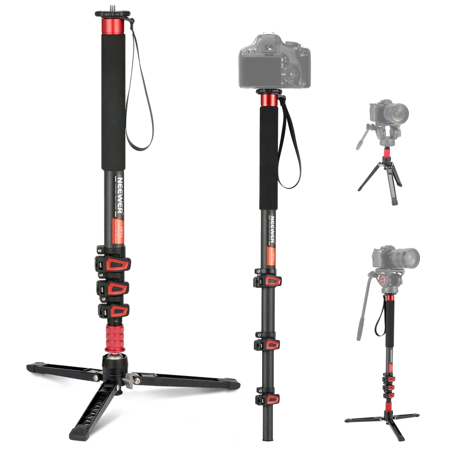 NEEWER TP71 71.6" Pro Carbon Fiber Camera Monopod 10 NEEWER TP71 71.6" Pro Carbon Fiber Camera Monopod - Image 10