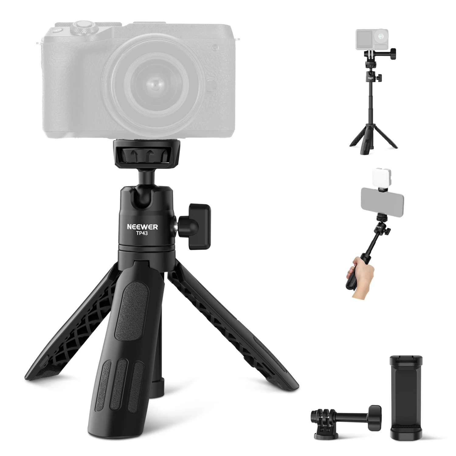 NEEWER BASICS TP43 Mini Desktop Selfie Stick Tripod 9 NEEWER BASICS TP43 Mini Desktop Selfie Stick Tripod - Image 9