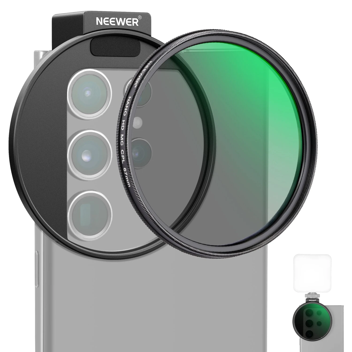 NEEWER FL-41 67mm CPL Filter For Cell Phone Camera Lens(S24 Compatible) 1 NEEWER FL-41 67mm CPL Filter For Cell Phone Camera Lens(S24 Compatible)