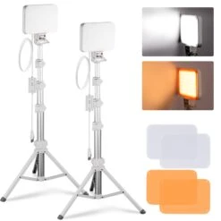 NEEWER BASICS BP66 2 Pack Bi-Color Video Light Panel Lighting Kit 17 NEEWER BASICS BP66 2 Pack Bi-Color Video Light Panel Lighting Kit -Photography Equipment 1 ef306c6b 9079 47ac 8c5b 63f9a0dfb955