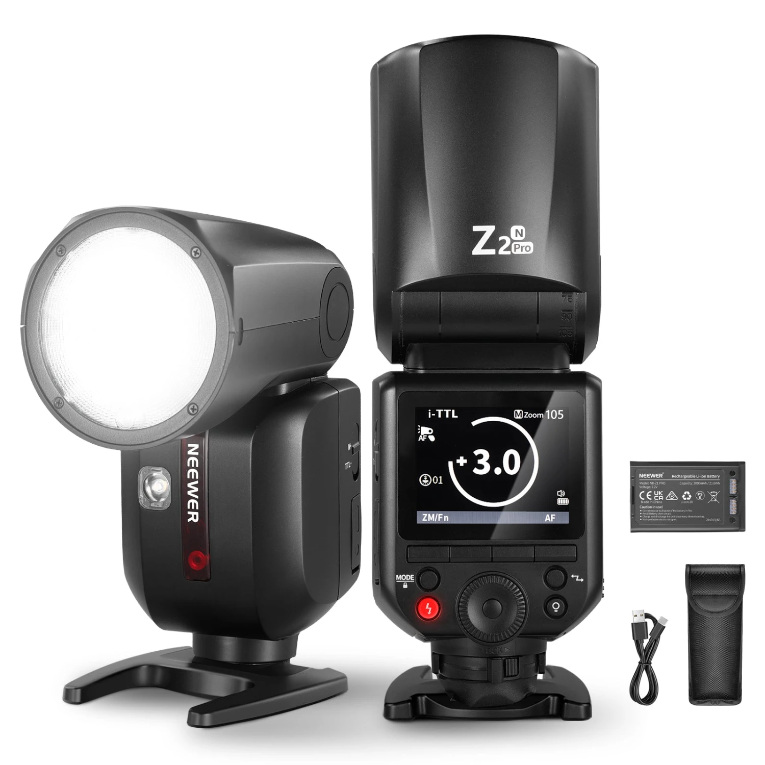 NEEWER Z2PRO 76Ws TTL Round Head Flash Speedlite 17 NEEWER Z2PRO 76Ws TTL Round Head Flash Speedlite - Image 17