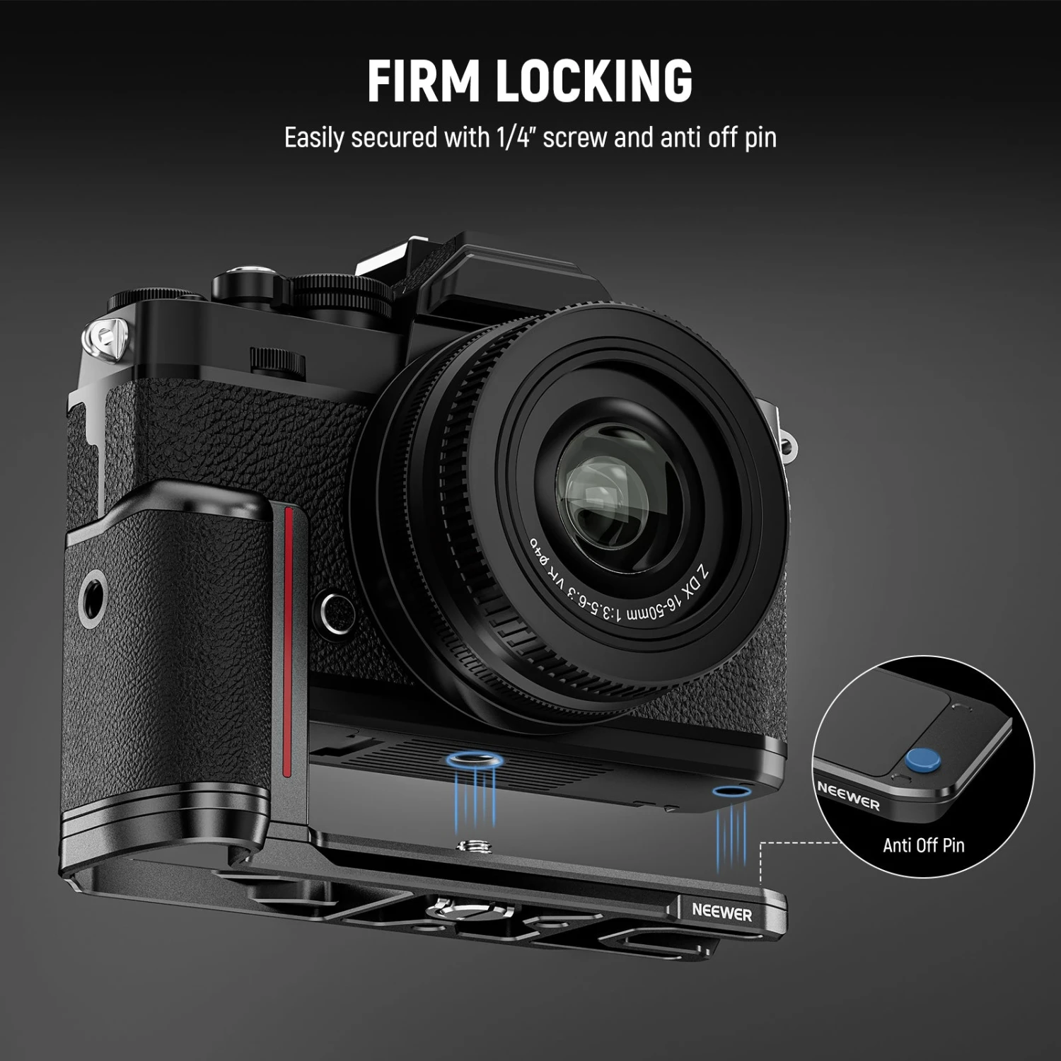 NEEWER CA076 Handgrip L Shape Grip For Nikon Z Fc 2 NEEWER CA076 Handgrip L Shape Grip For Nikon Z Fc - Image 2