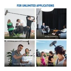 NEEWER Upgraded 9.8ft/300cm Carbon Fiber Microphone Boom Pole -Photography Equipment 21000045 6