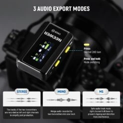 NEEWER CM28 Wireless Lavalier Microphone System 22 NEEWER CM28 Wireless Lavalier Microphone System -Photography Equipment 21000061 2 5d467fea a686 47dc 828a 121ea90b1164