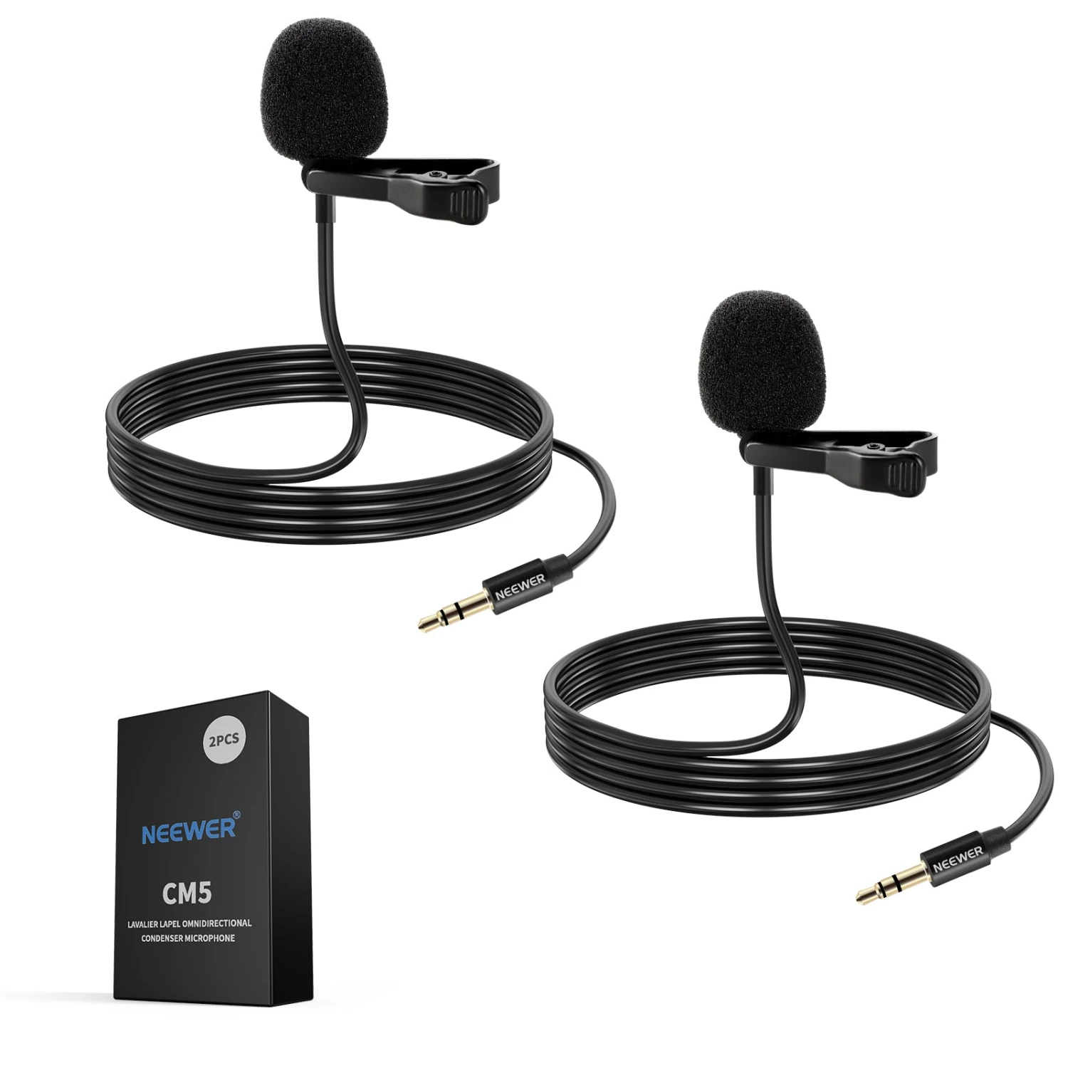 NEEWER CM5 Wired Lavalier Lapel Omnidirectional Condenser Microphone 1 NEEWER CM5 Wired Lavalier Lapel Omnidirectional Condenser Microphone