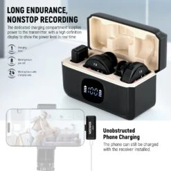 NEEWER KM18 Wireless Button Lavalier Microphone For USB C Phone PC 16 NEEWER KM18 Wireless Button Lavalier Microphone For USB C Phone PC -Photography Equipment 21000075 6