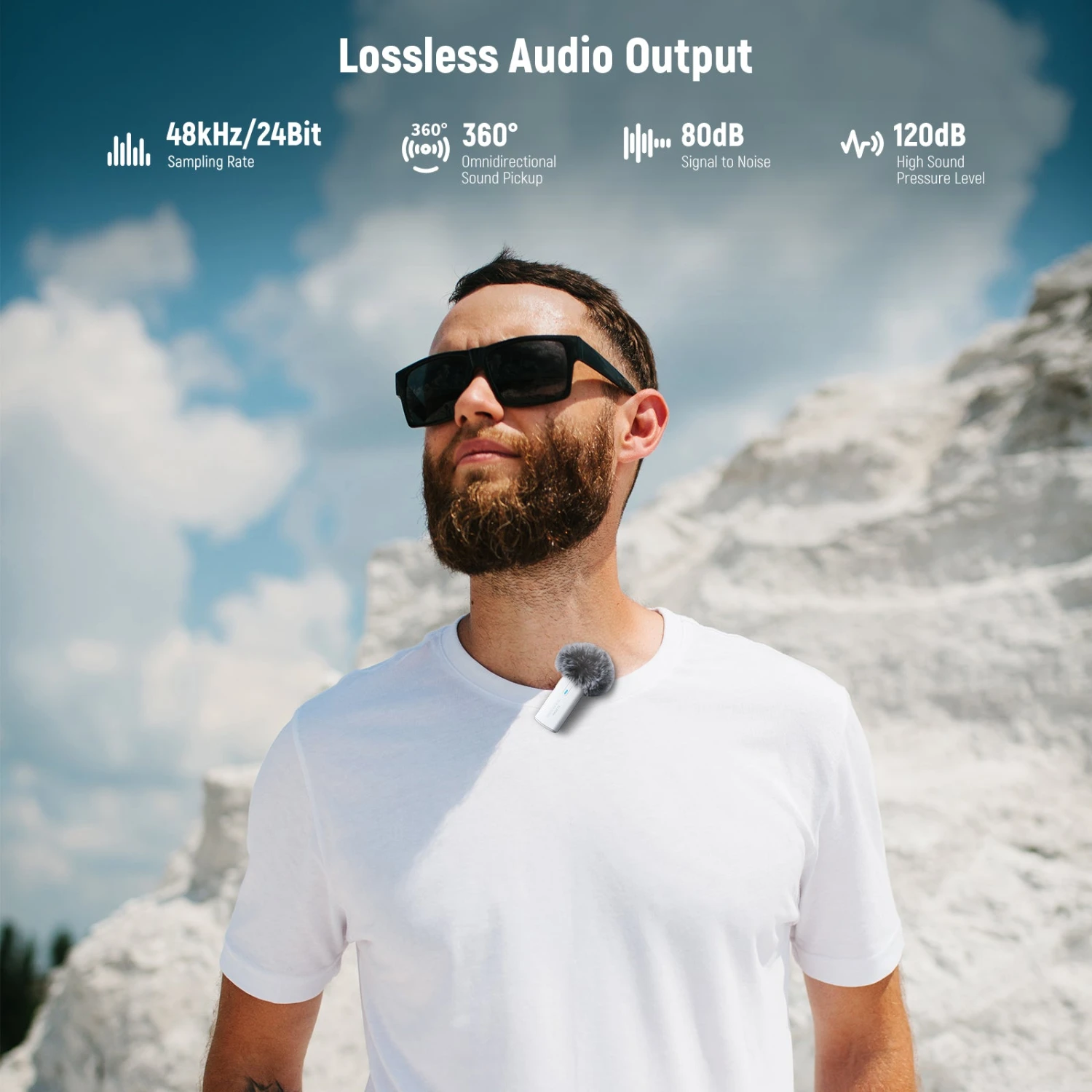 NEEWER KM20 Wireless Lapel Microphone Set For Type C 2 NEEWER KM20 Wireless Lapel Microphone Set For Type C - Image 2