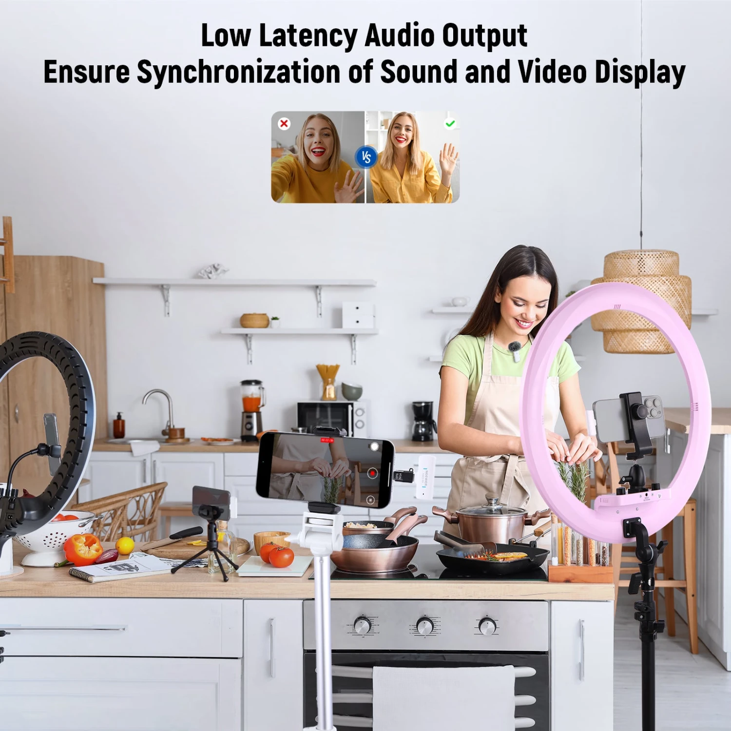 NEEWER KM20 Wireless Lapel Microphone Set For Type C 6 NEEWER KM20 Wireless Lapel Microphone Set For Type C - Image 6