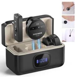 NEEWER KM18 Wireless Button Lavalier Microphone For USB C Phone PC 19 NEEWER KM18 Wireless Button Lavalier Microphone For USB C Phone PC -Photography Equipment 21000102