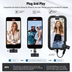 NEEWER KM18 Wireless Lavalier Lapel Microphone For Smartphone/PC -Photography Equipment 21000121 3 e20572fd 2238 434e 8bbe 2aaec6bbafb8