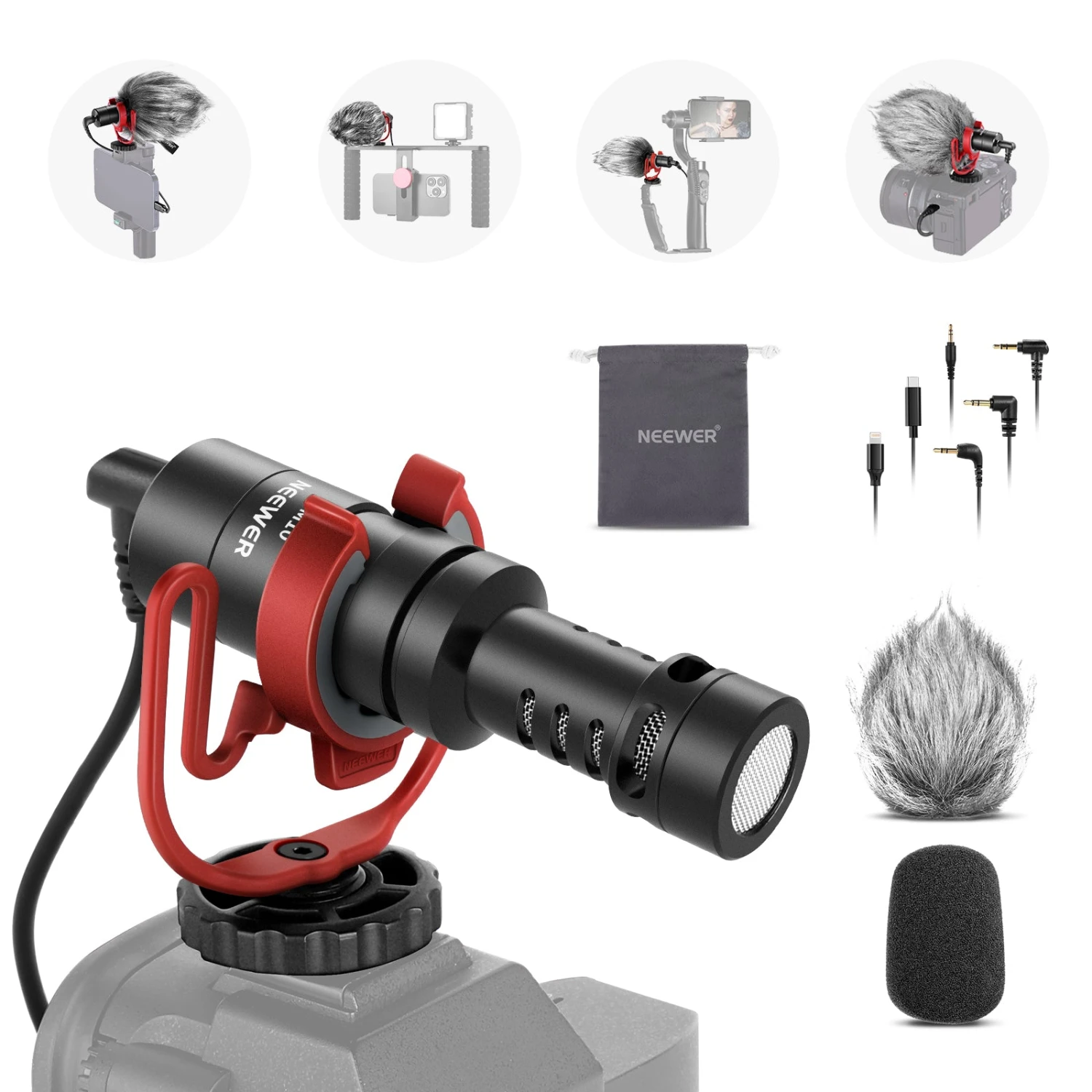 NEEWER VM10 Plug & Play Vlog Microphone 1 NEEWER VM10 Plug & Play Vlog Microphone